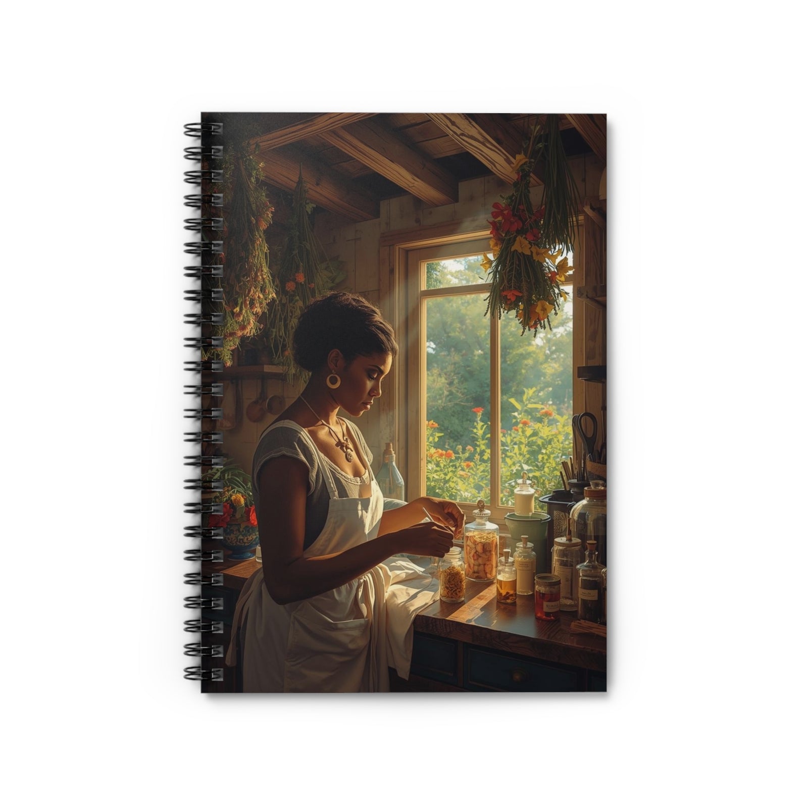 Artisan Kitchen Spiral Notebook - Ruled Line, Aesthetic Journal, Recipe Book, Root worker Journal, Gift for Cooks, Ritual Notes, Home Decor