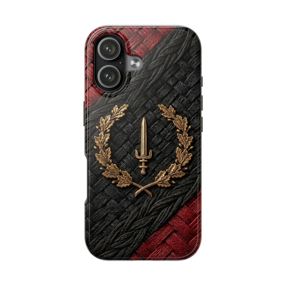 Soulaan Flag Phone Case | Black American Flag Braided Texture