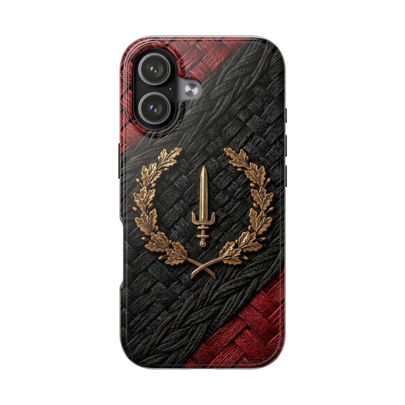 Soulaan Flag Phone Case | Black American Flag Braided Texture