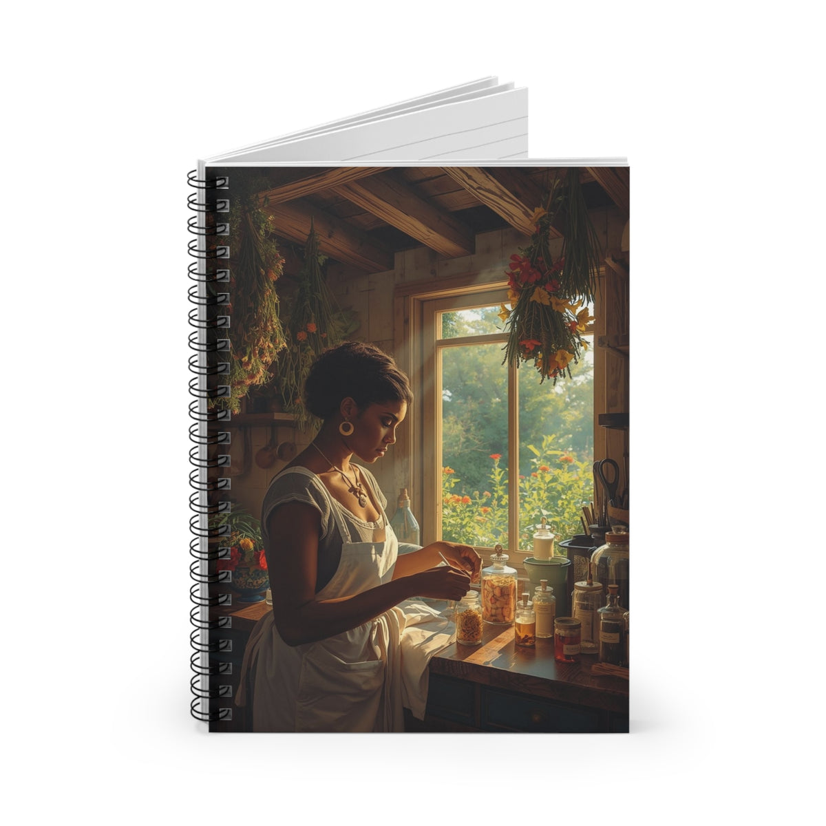 Artisan Kitchen Spiral Notebook - Ruled Line, Aesthetic Journal, Recipe Book, Root worker Journal, Gift for Cooks, Ritual Notes, Home Decor