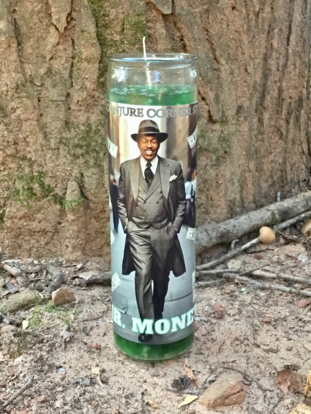 Mr. Money Money Drawing Candle