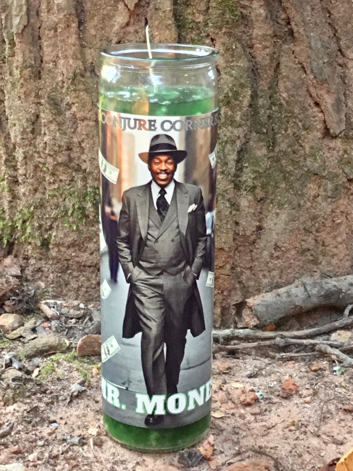 Mr. Money Money Drawing Candle