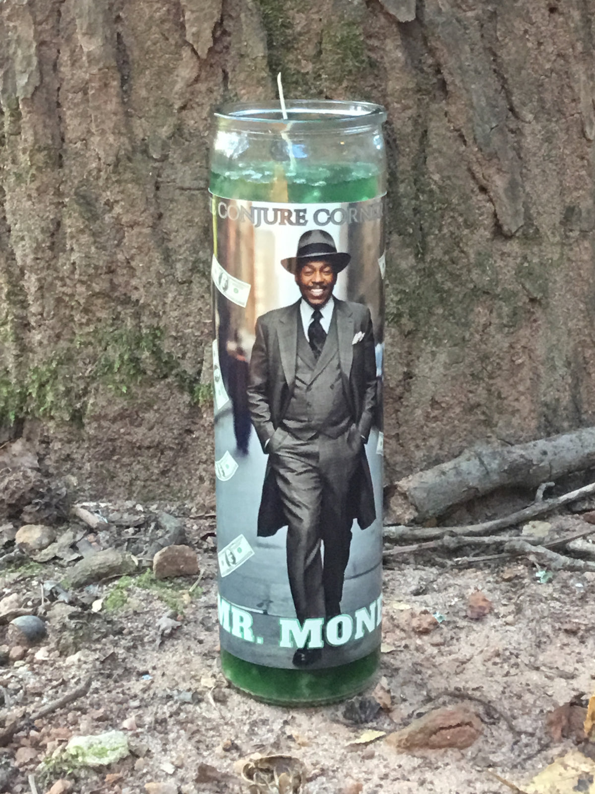 Mr. Money Money Drawing Candle