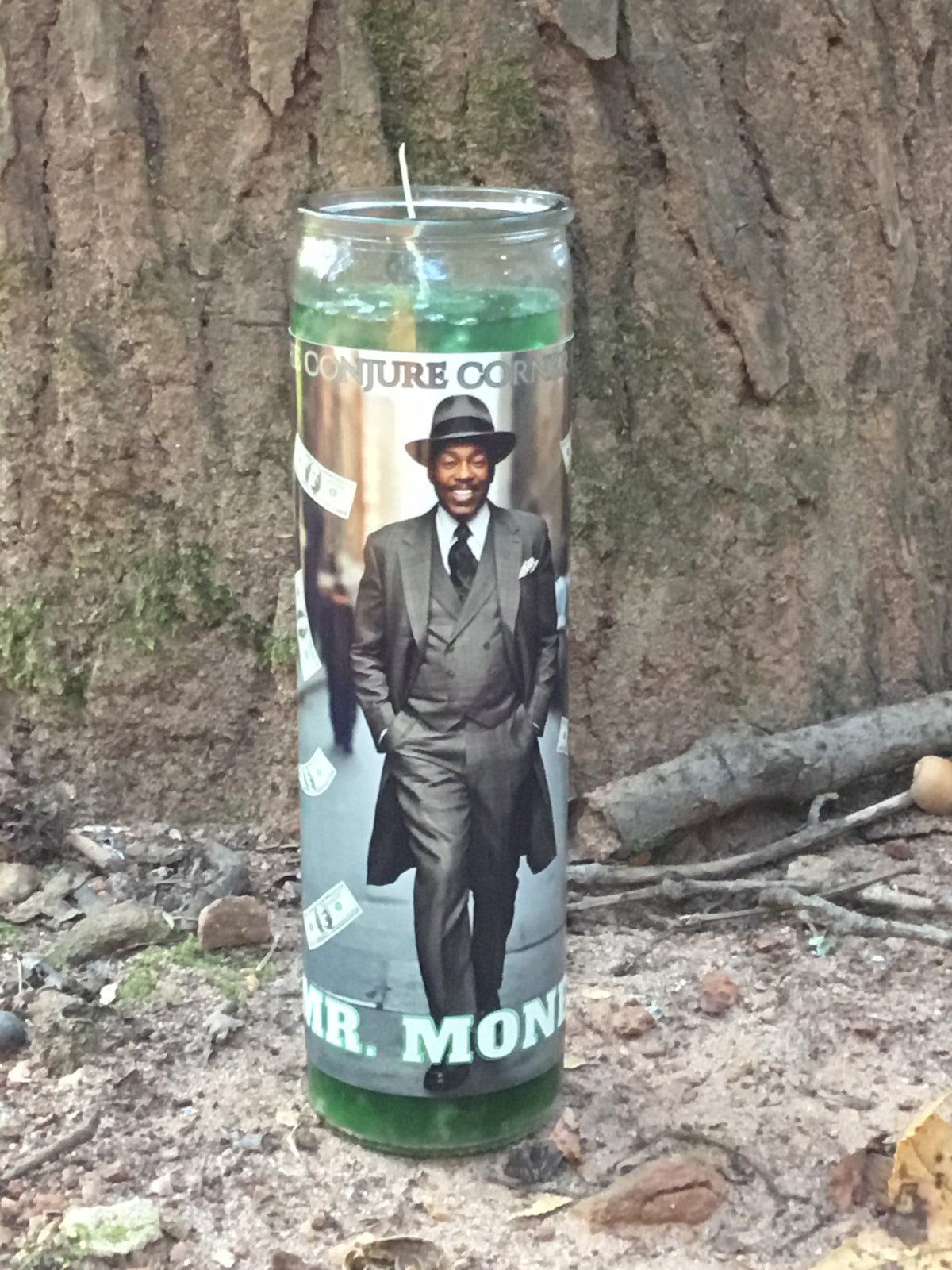 Mr. Money Money Drawing Candle