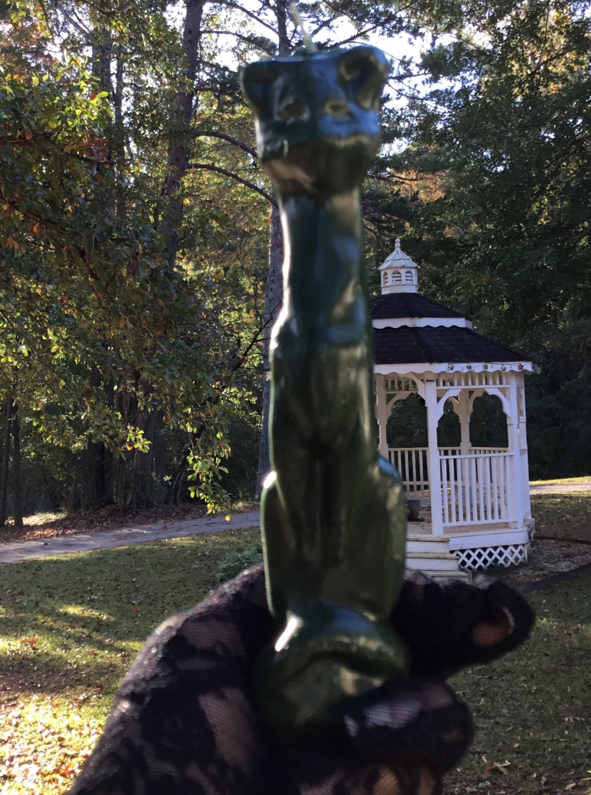 Green Cat Candle, Green Cat Candles, Ritual Candles, Prosperity Spells, Cat Candles