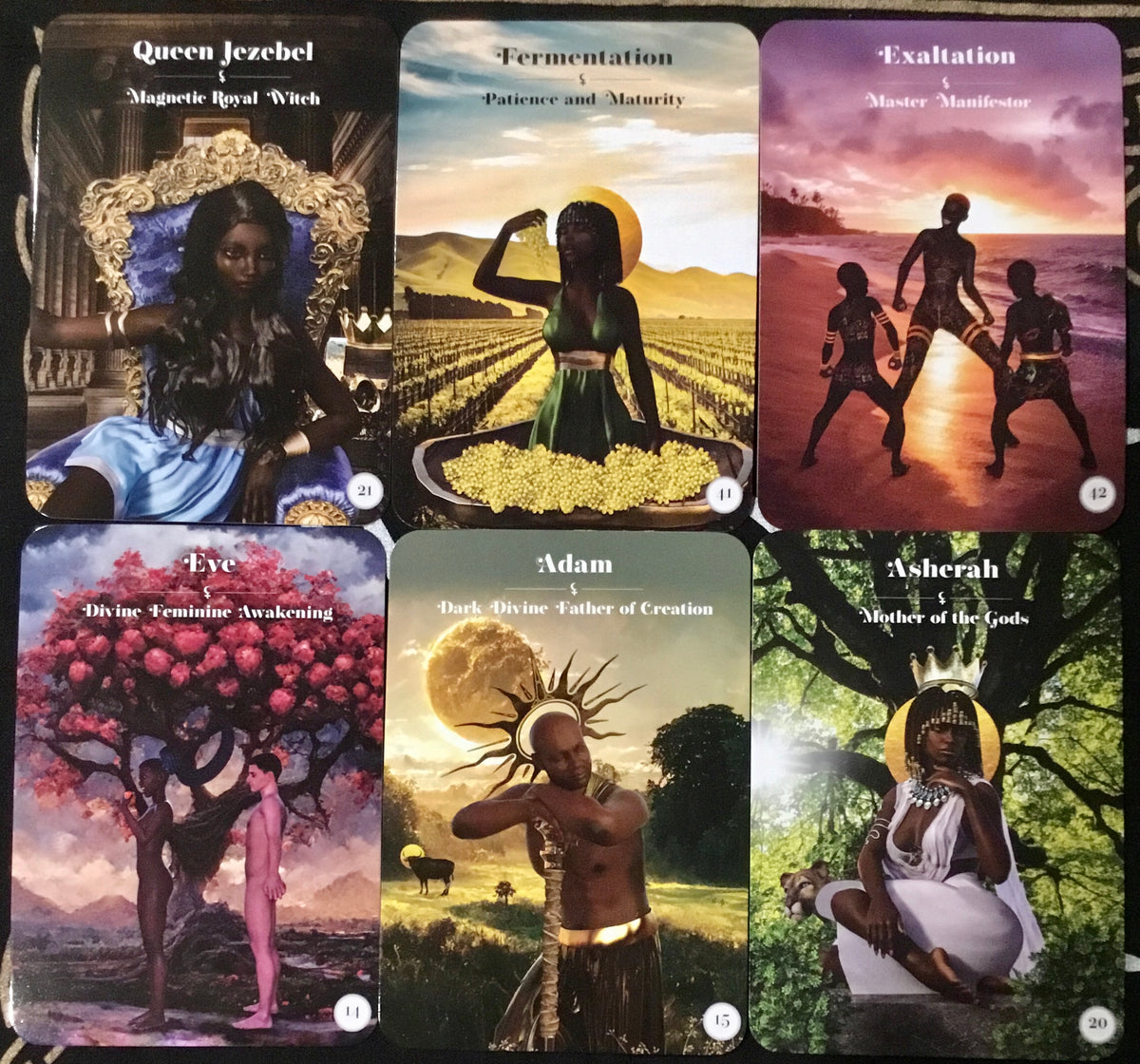 Black Moon Lilith Cosmic Alchemy Oracle, Black Oracle Decks, Melanated Oracle Decks