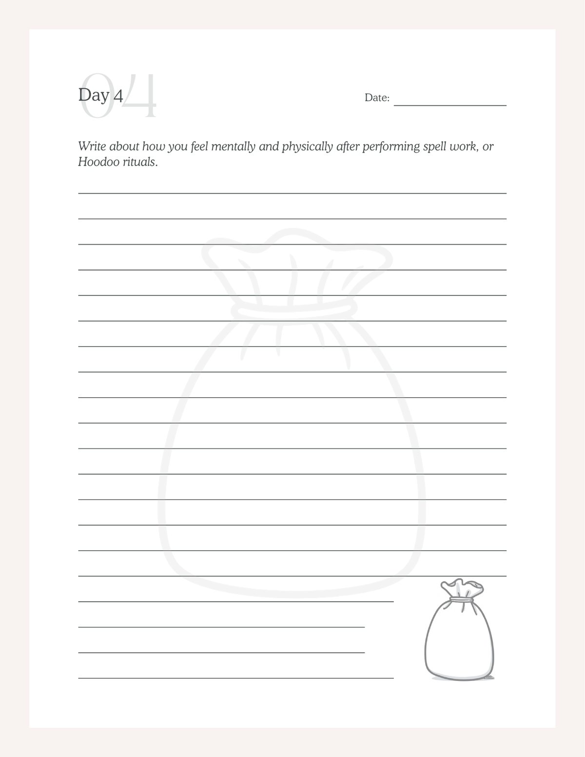 30 Day Hoodoo Journal