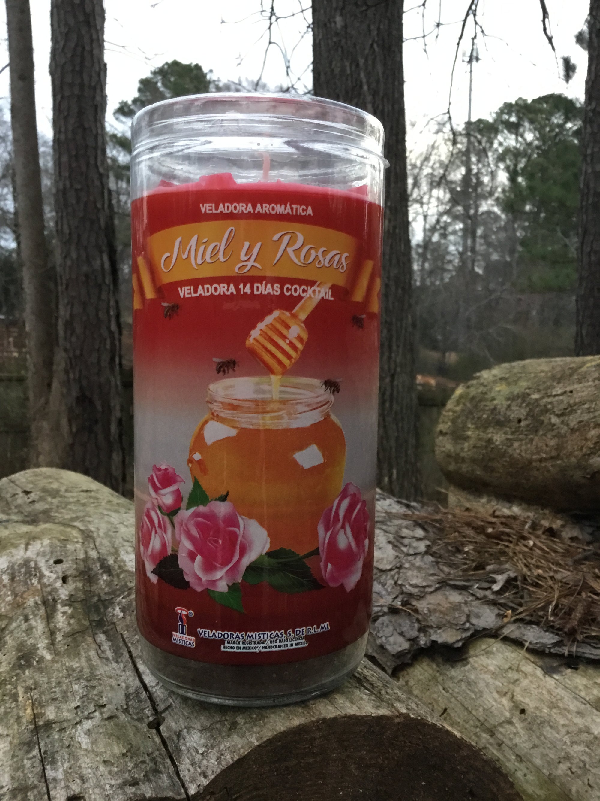 14 Day Honey and Roses Cocktail Candle Love Spell Candle Scented Candle Miel y Rosas 14 Dias Cocktail