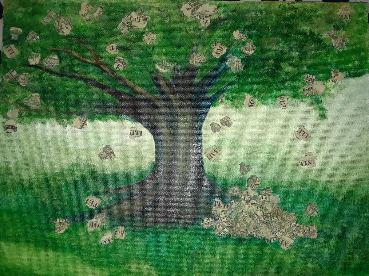 Money Tree- 9x12 unframed digital print