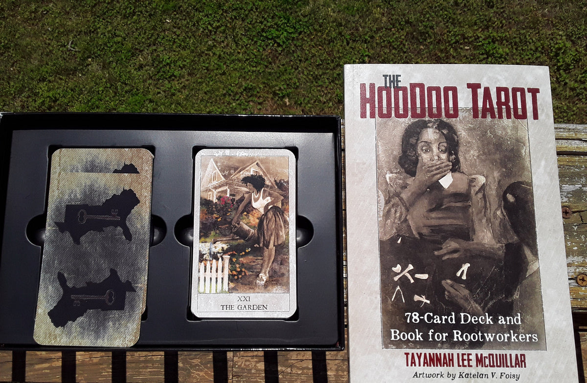 The Hoodoo Tarot, 78-card tarot deck includes 147 page 6x9 in. Guidebook