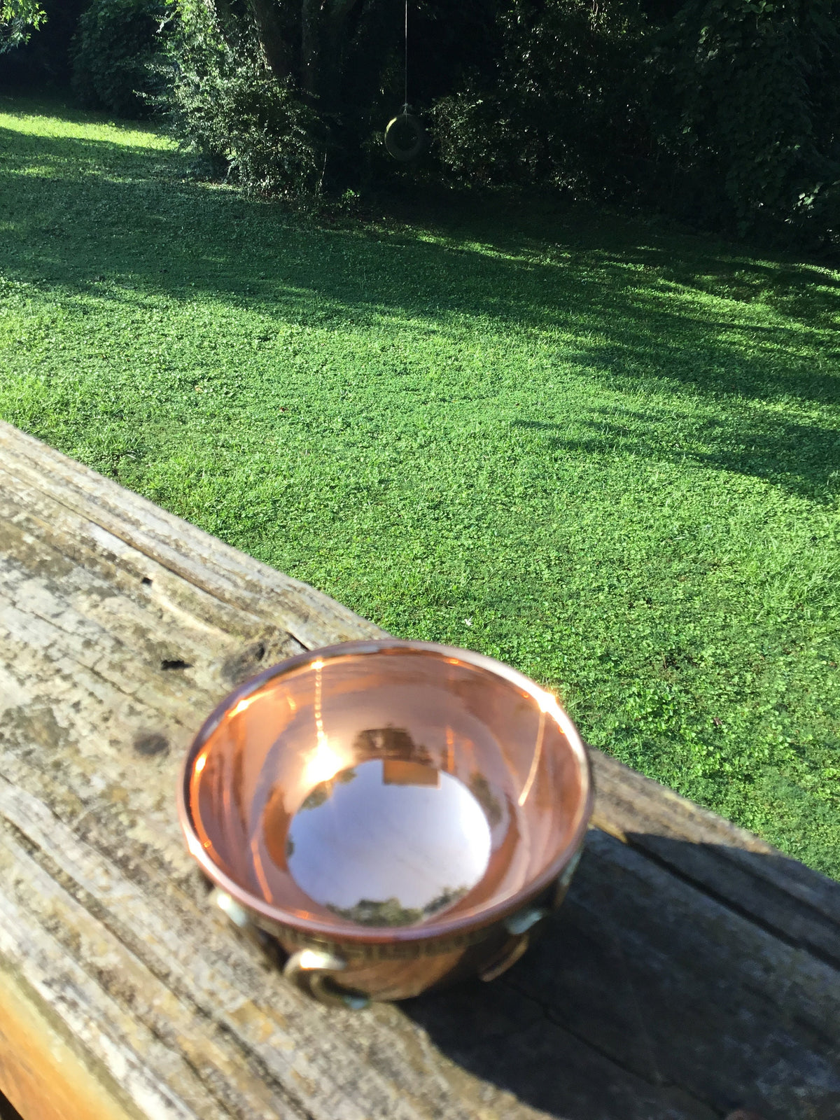 Triple Moon Copper Bowl, Smudging Bowl, Copper Offering ,Altar Bowl, Offering Bowl