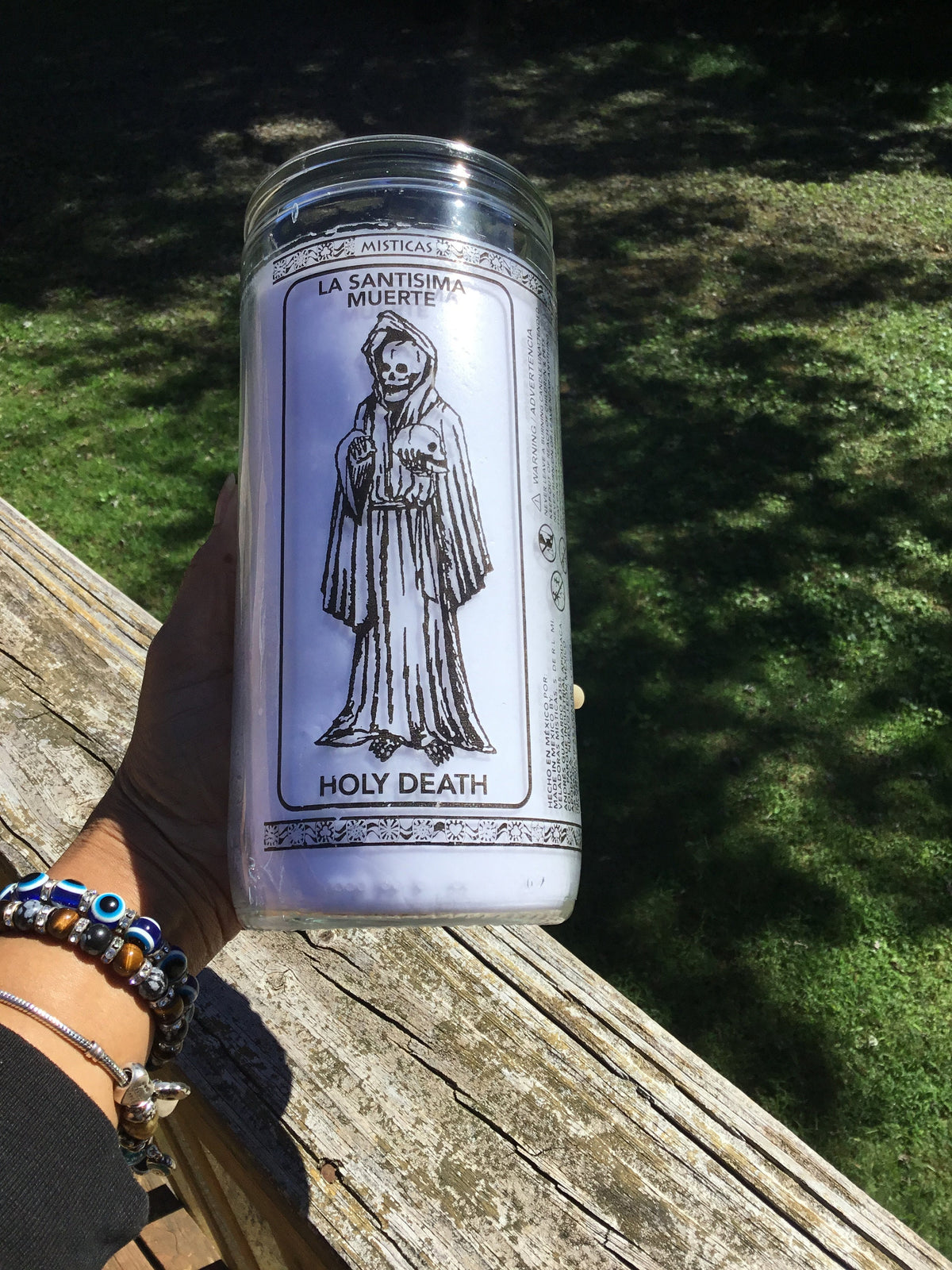 Santa Muerte, La Santisima Muerte, La Flaquita,Holy Death Candle, 14-Day Candle, Protection Candle