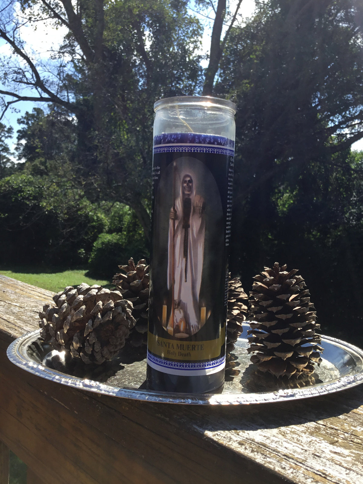 Santa Muerte Candle, La Flaquita, Holy Death, Vigil Candles,Black Candle