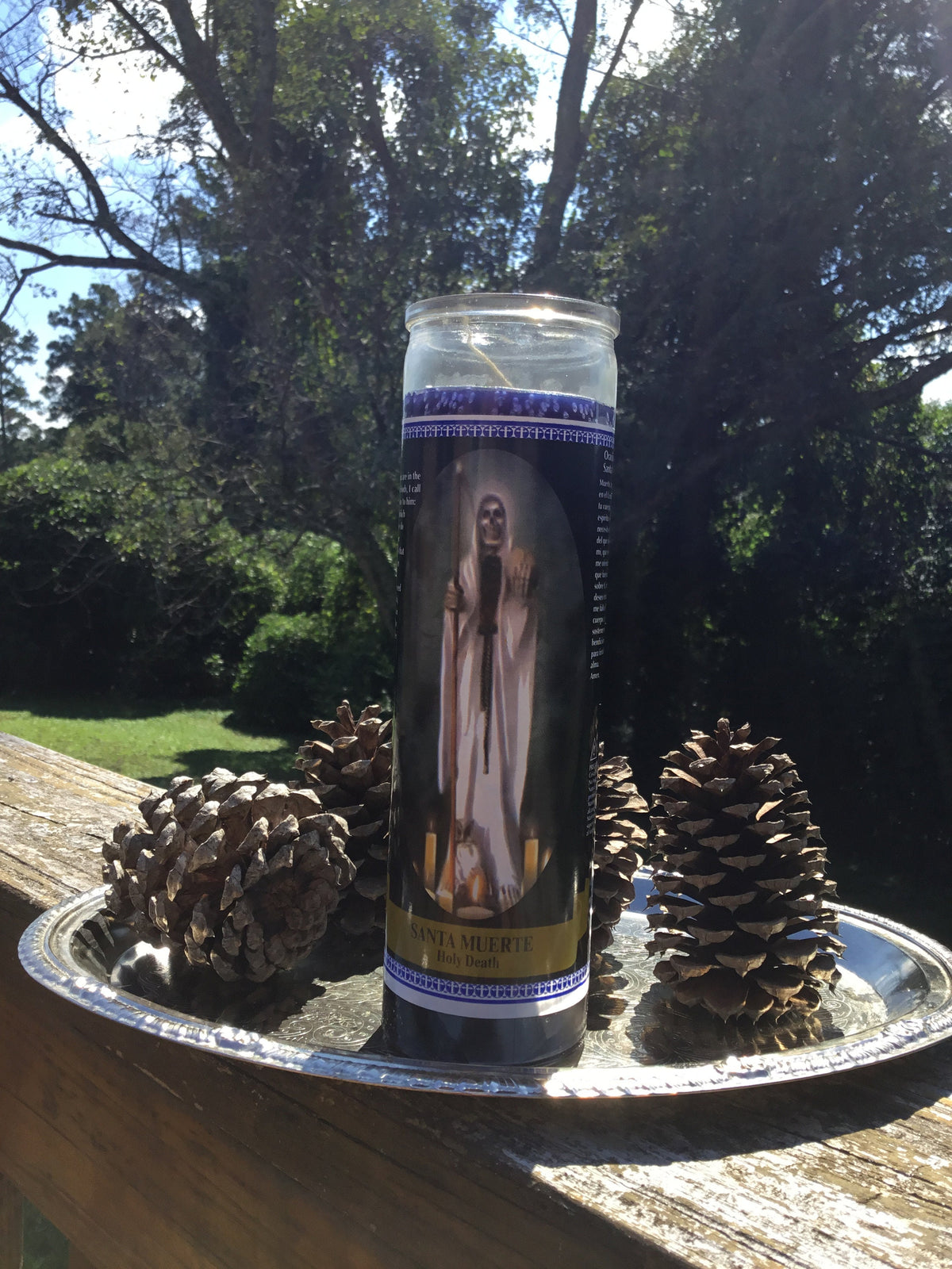 Santa Muerte Candle, La Flaquita, Holy Death, Vigil Candles,Black Candle