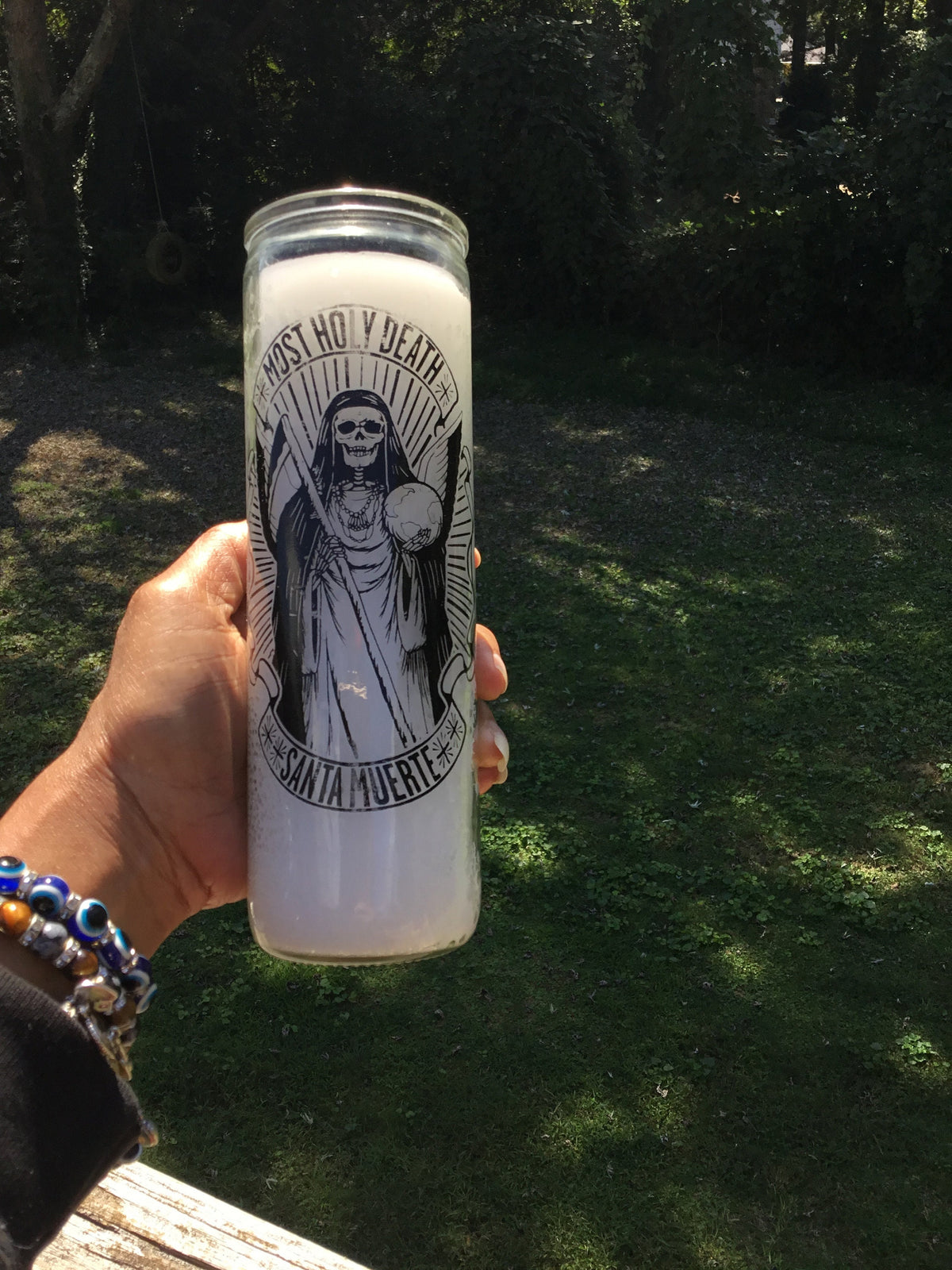 Santa Muerte Candle, 7-day Santa Muerte Candle, White